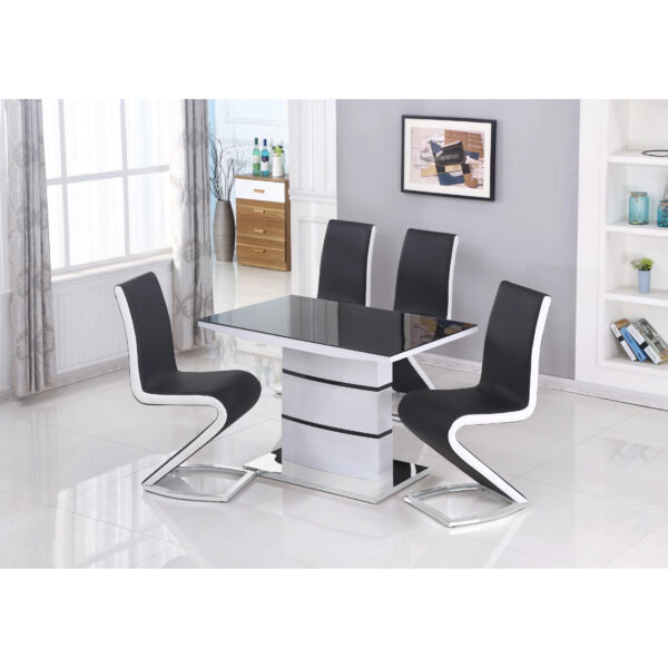 Aldridge High Gloss Dining Set