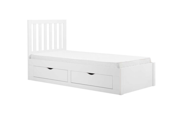 Appleby White Single Storage Bed - Image 4