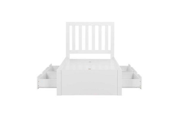 Appleby White Single Storage Bed - Image 6