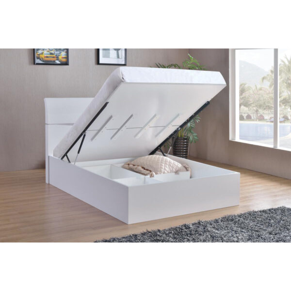 Arden White Kingsize Ottoman Bed