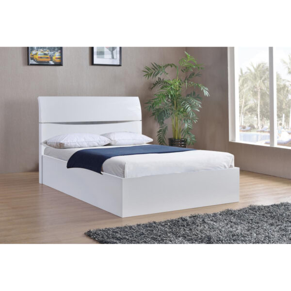 Arden White Kingsize Ottoman Bed - Image 2