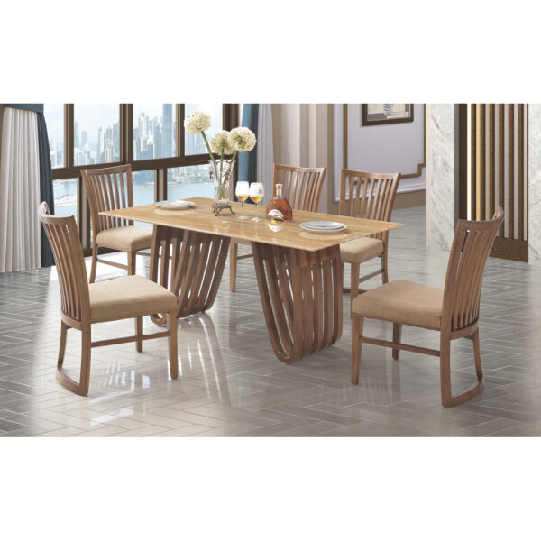 Aurora Stone Marble Dining Set