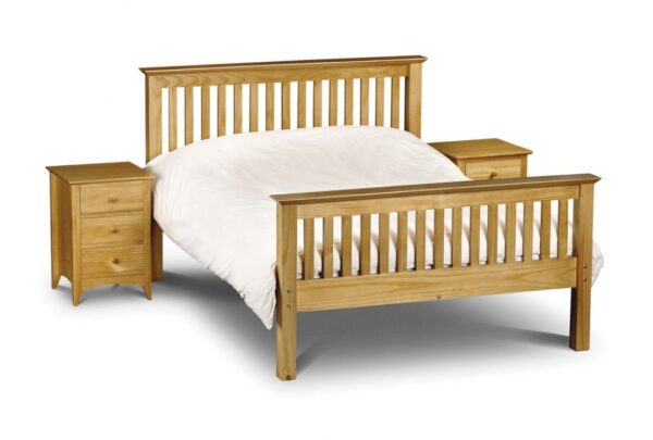 Barcelona Pine Wooden Small Double Bed