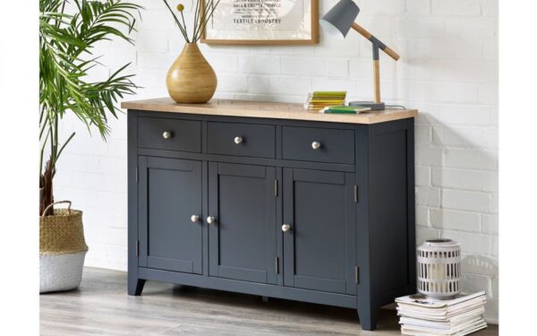 Bordeaux Grey 3 Door Sideboard