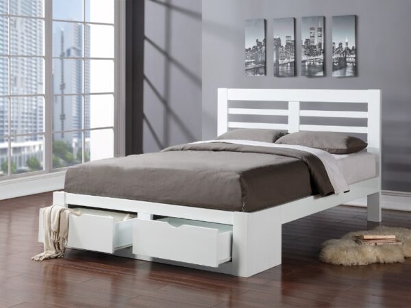 Bretton White Kingsize Storage Bed