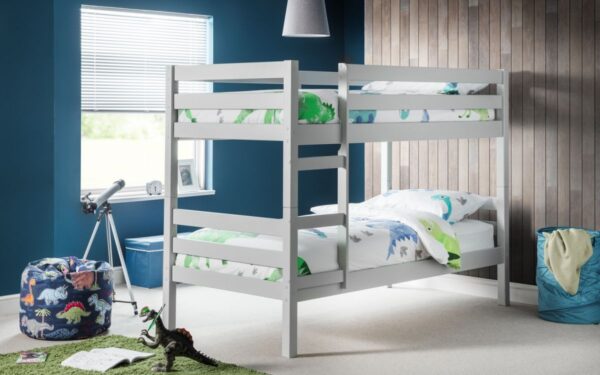 Camden Dove Grey Wooden Bunk Beds