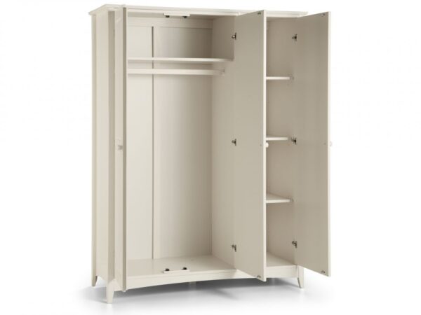 Cameo White 3 Door Wardrobe - Image 2