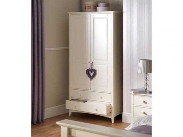 Cameo White 2 Combi Door Wardrobe - Image 3