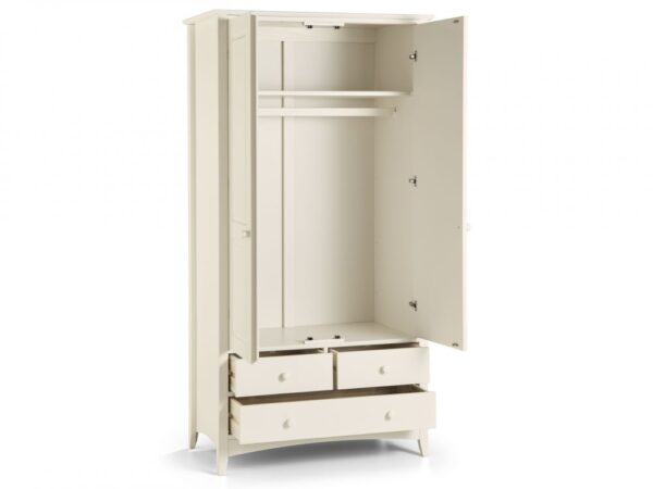 Cameo White 2 Combi Door Wardrobe - Image 2