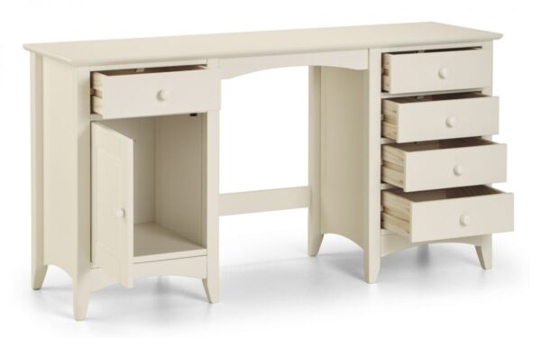 Cameo White Dressing Table + Stool - Image 2