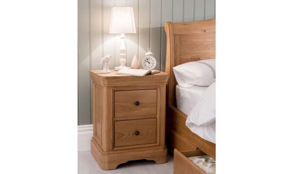 Vida Living Carmen 2 Drawer Bedside Table