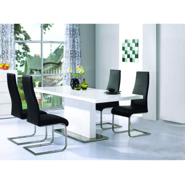 Chaffee High Gloss Dining Set