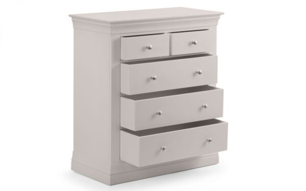 Clermont Grey 3 Over 2 Drawer Chest - Image 2