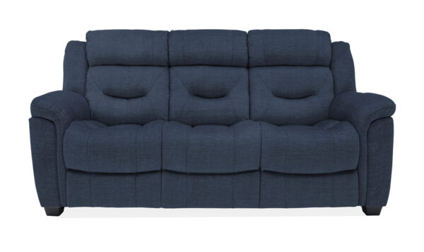 Dudley Blue 3 Seater Sofa - Image 2