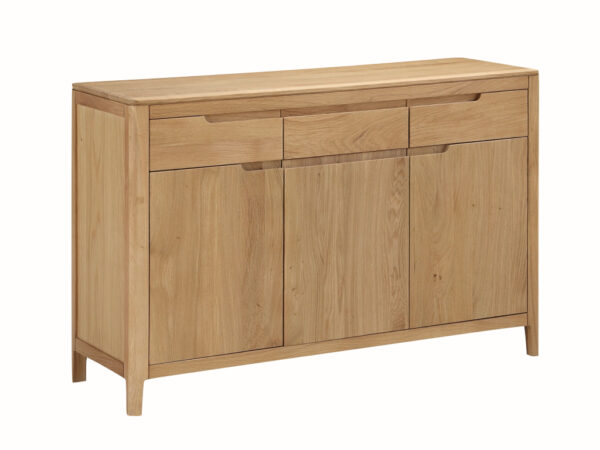 Dunmore Solid Oak 3 Door Sideboard