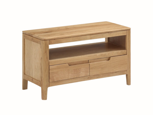 Dunmore Solid Oak Small Tv Unit