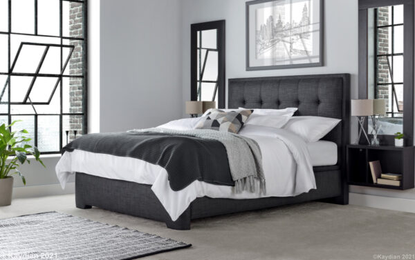 Falstone Slate Super Kingsize Ottoman Bed