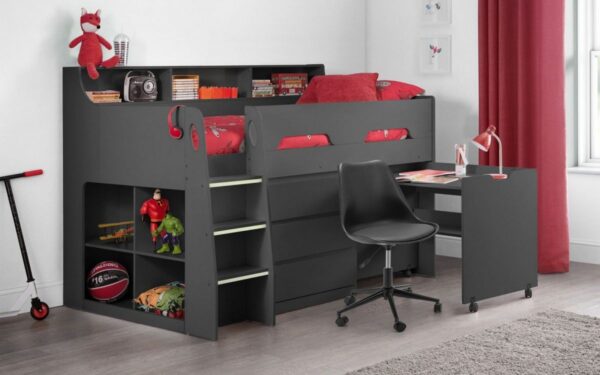 Jupiter Anthracite Midsleeper Bed