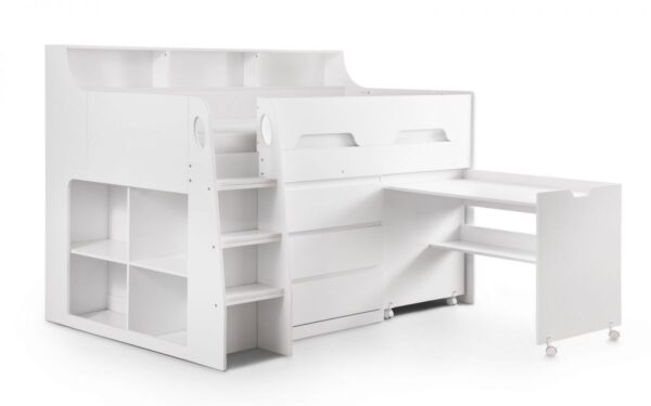 Jupiter White Midsleeper Bed - Image 4