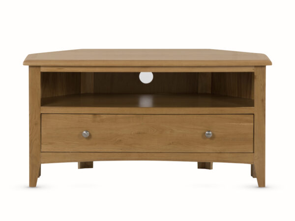 Kilkenny Solid Oak Corner Tv Unit