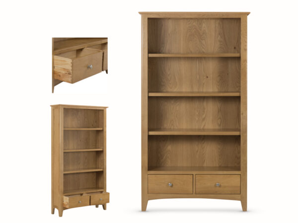 Kilkenny Solid Oak Large Bookcase