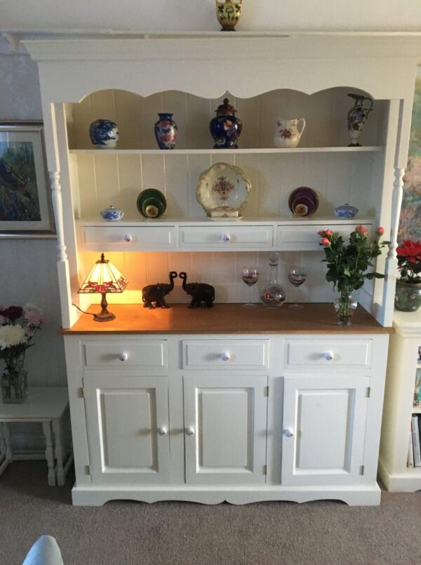 Lancashire Pine Painted Dresser Unit - Image 2