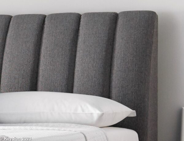 Lanchester Light Grey Kingsize Ottoman Bed - Image 3