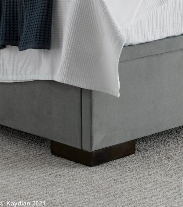 Lanchester Plume Grey Kingsize Ottoman Bed - Image 3