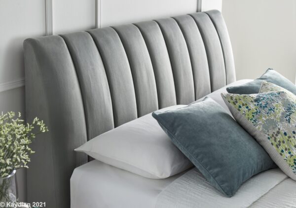 Lanchester Plume Grey Kingsize Ottoman Bed - Image 2