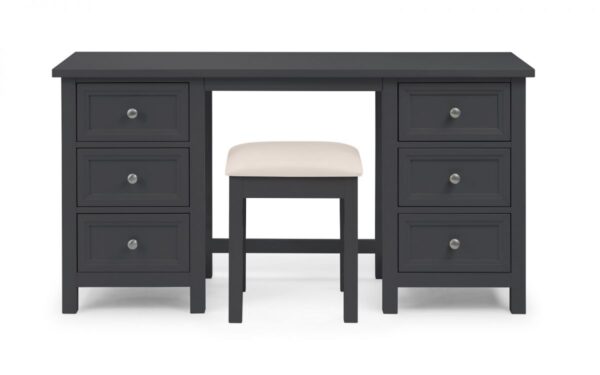 Maine Anthracite Dressing Table + Stool - Image 3