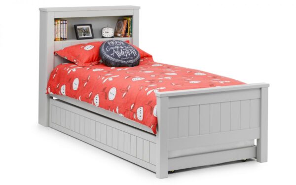 Maine Dove Grey Wooden Single Bed - Image 2