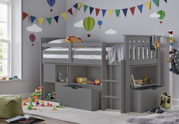 Milo Anthracite Mid-Sleeper Bed - Image 4