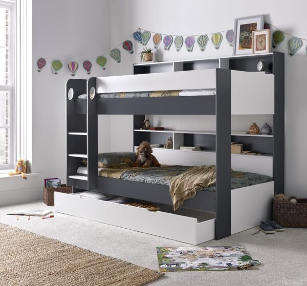 Oliver Anthracite & White Bunk Bed - Image 2