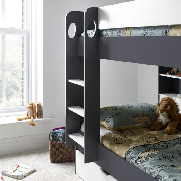 Oliver Anthracite & White Bunk Bed - Image 4