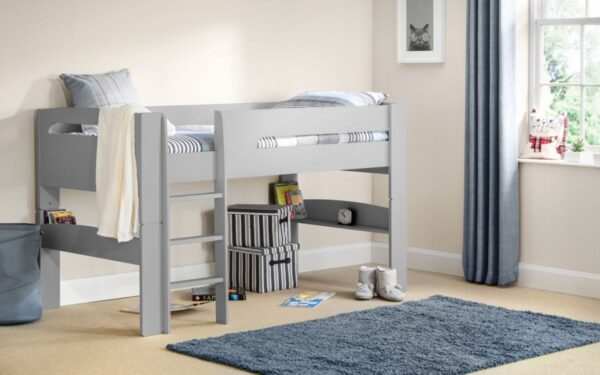 Pluto Grey Midsleeper Cabin Bed