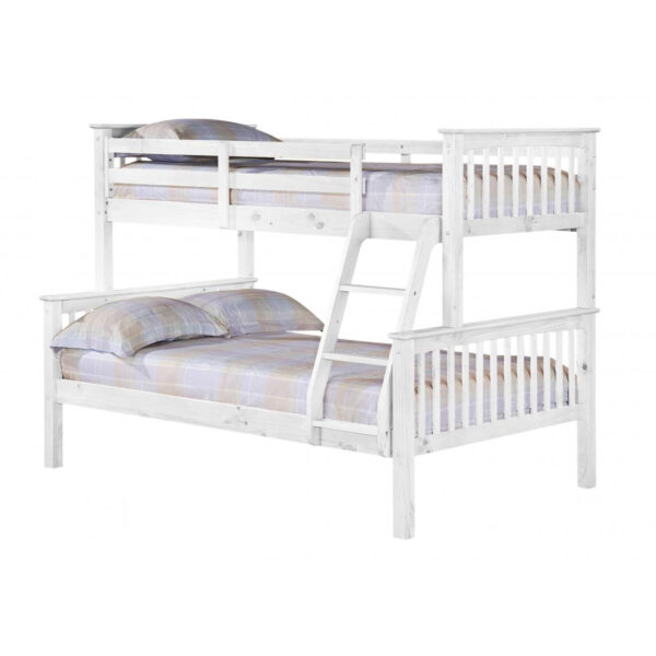 Porto White Triple Bunk Bed