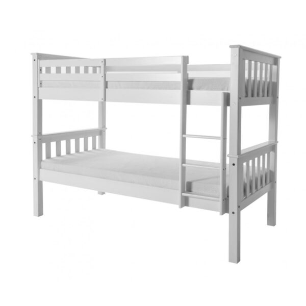 Porto White Wooden Bunk Bed