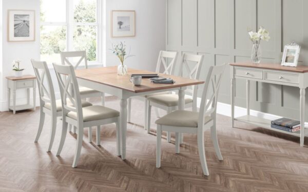 Provence Grey Oak Extension Dining Set