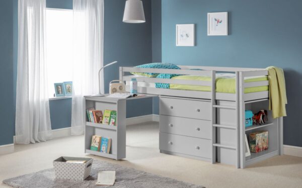 Roxy Grey Midsleeper Bed