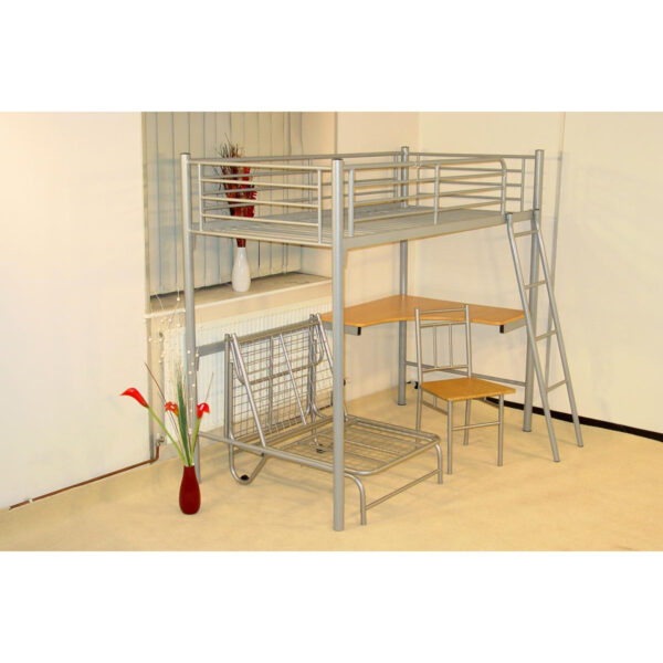 Study Silver Futon Bunk Bed