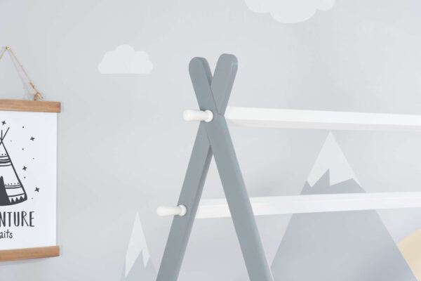 Teepee White & Grey Single Bed - Image 4