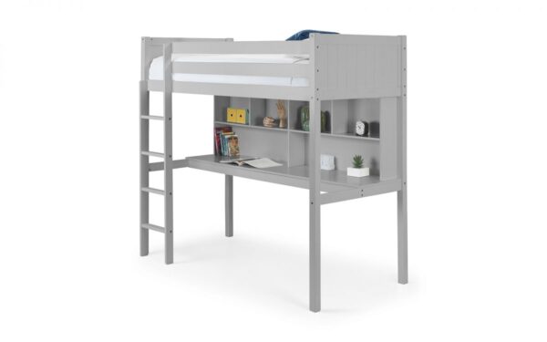 Titan Dove Grey Highsleeper Bed - Image 2