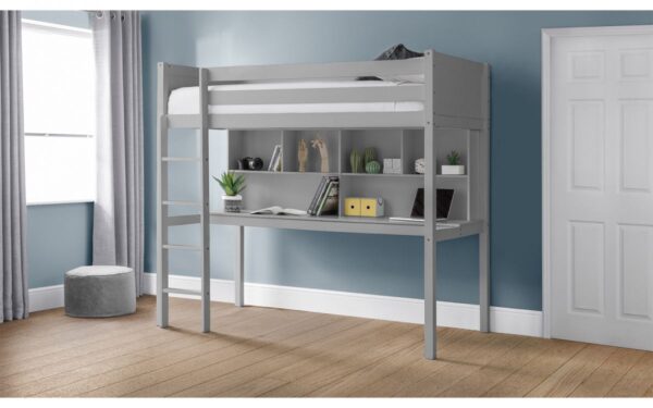 Titan Dove Grey Highsleeper Bed