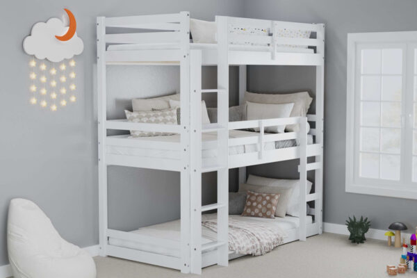 Tressa White Triple Bunk Bed