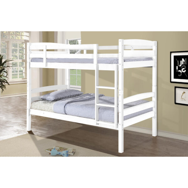 Tripoli White Wooden Bunk Bed