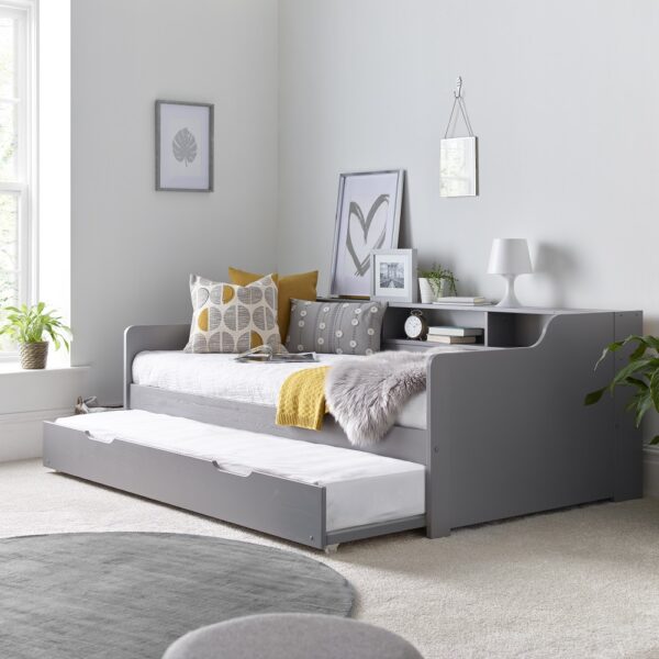 Tyler Grey & White Guest Bed - Image 4