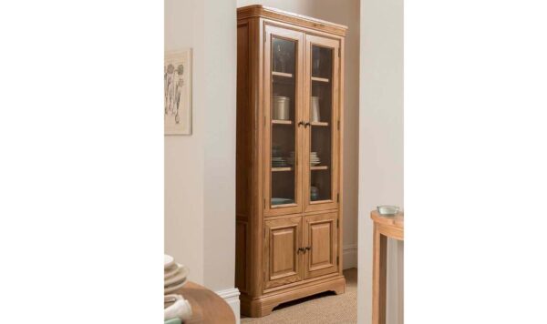 Vida Living Carmen Oak Display Cabinet